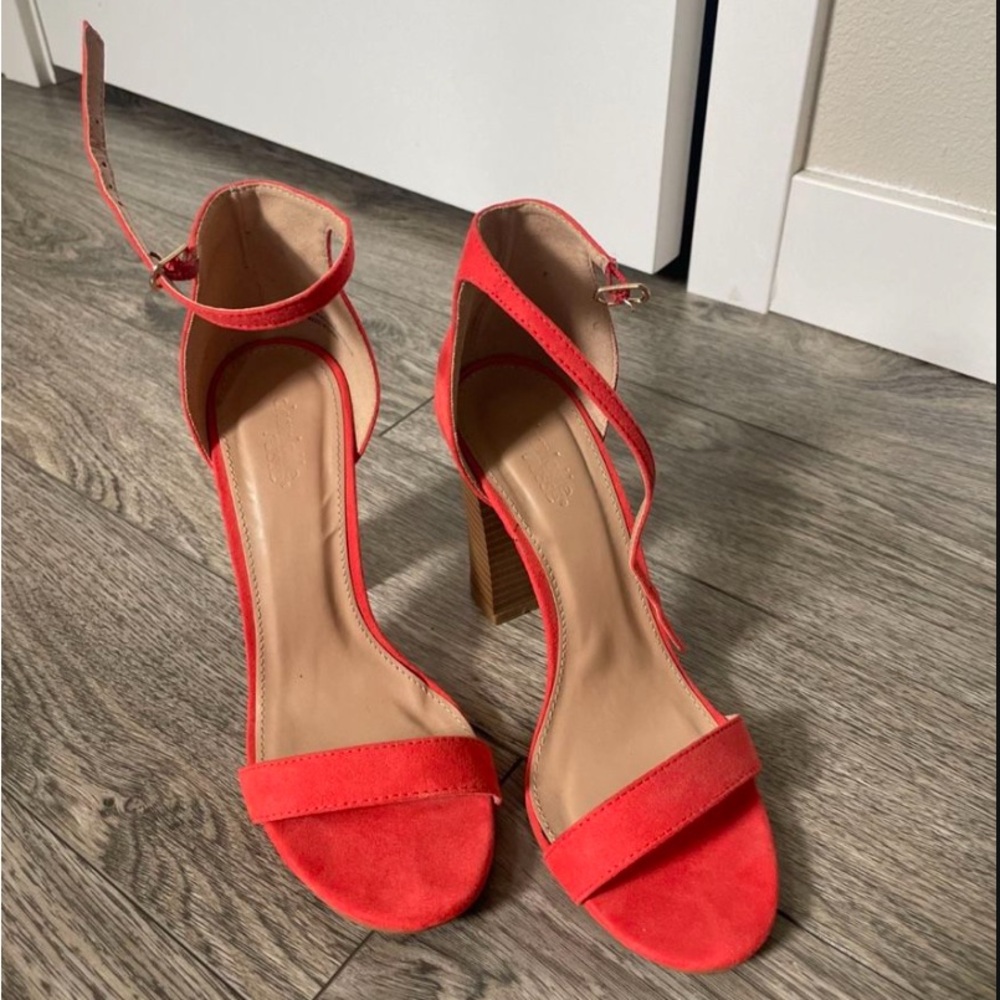 Elegant Red Women's Heels